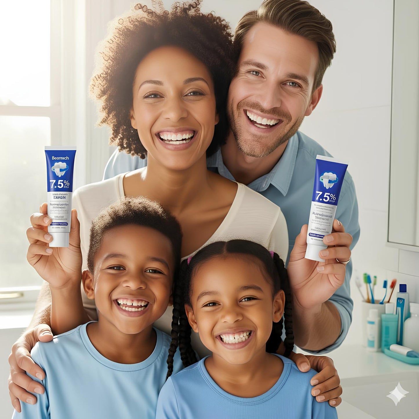 Beamach Fluoride-Free 7.5% Nano Hydroxyapatite Toothpaste for Enamel Repair & Gum Health - Gentle Mint Flavor, 4.23 oz Cleaning